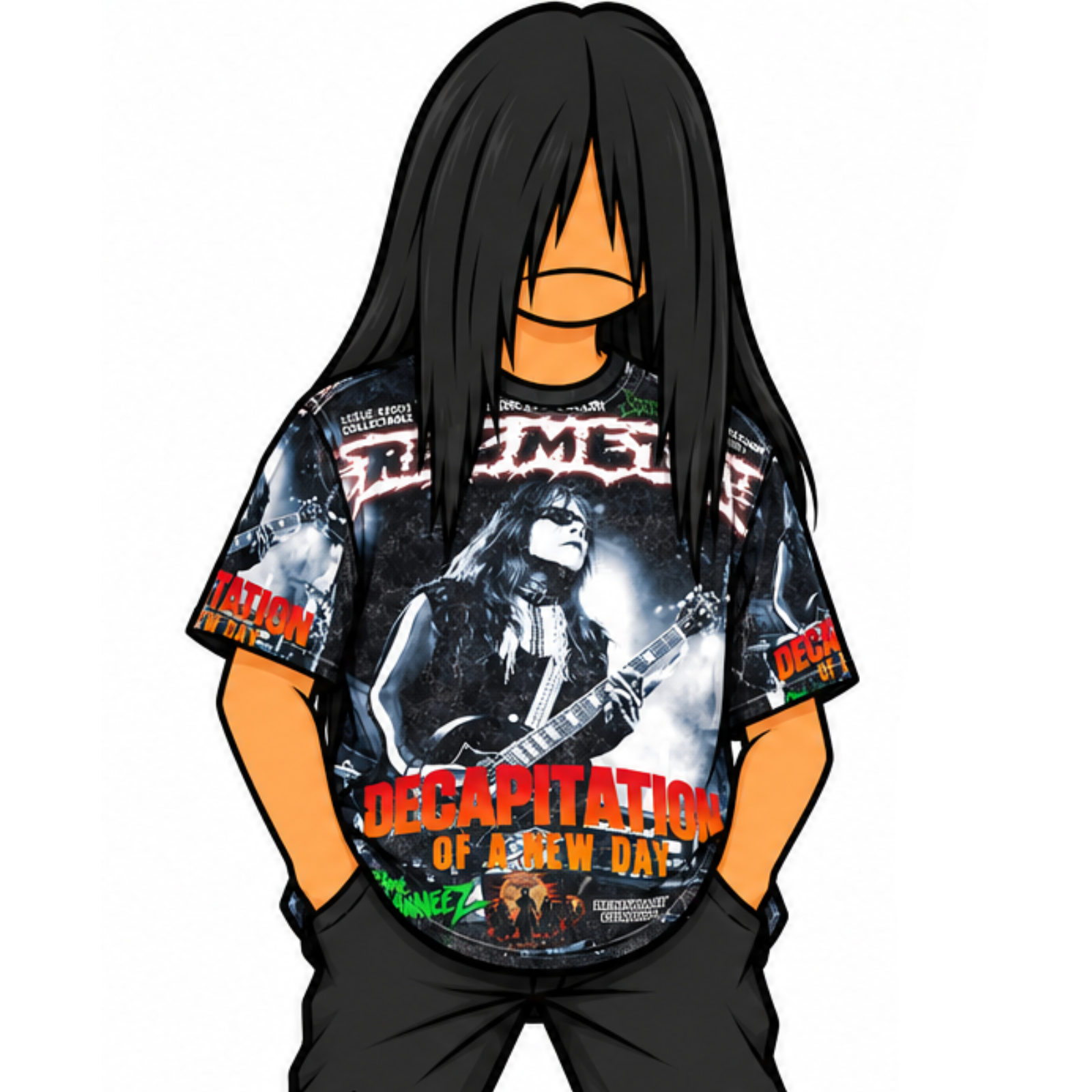 Official Rez Metal Magazine™ tee w/ mag cover all-over print (limited edition) - Image 5