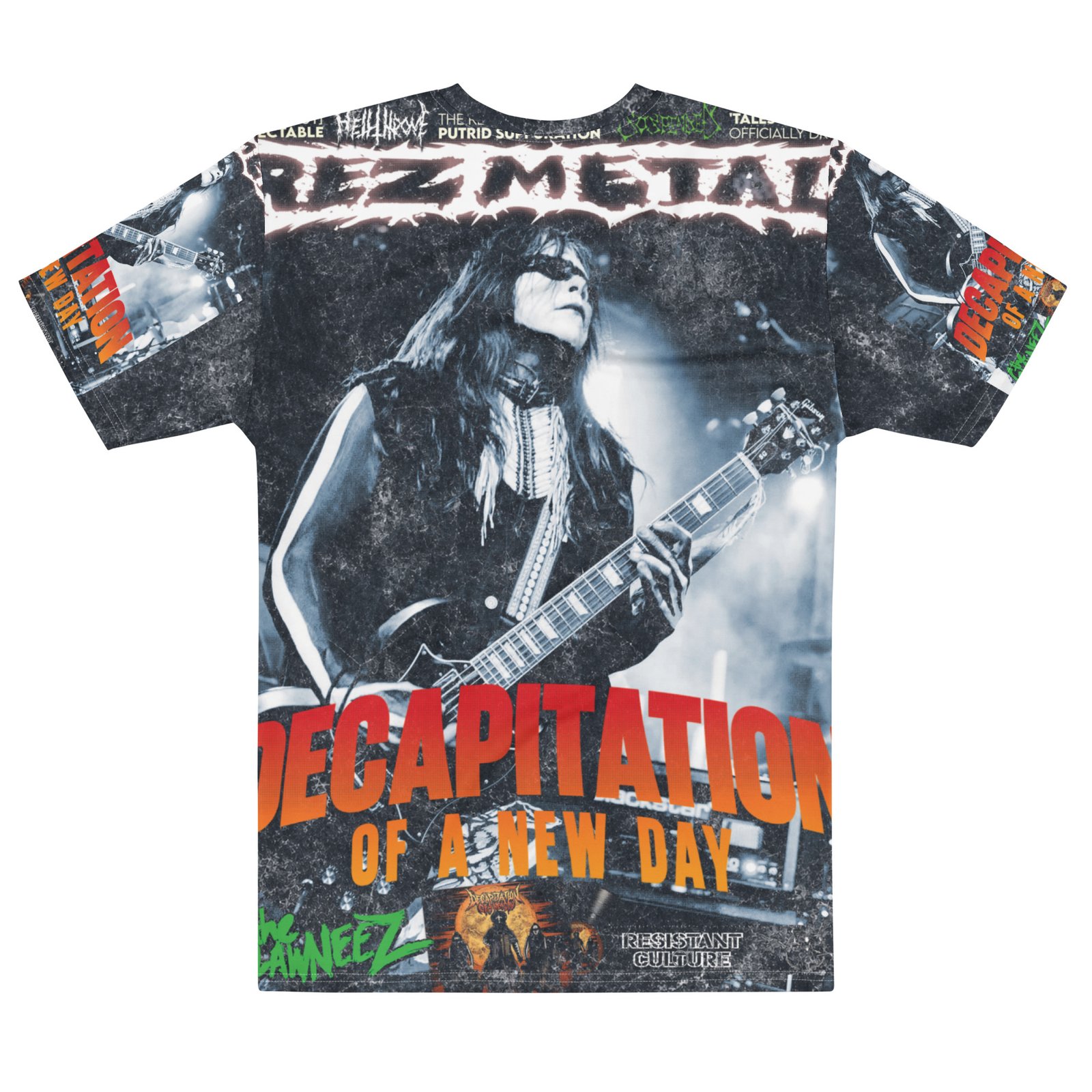 Official Rez Metal Magazine™ tee w/ mag cover all-over print (limited edition) - Image 2